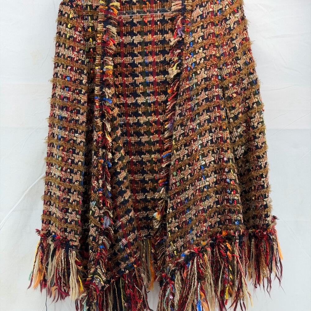 Zara Multicolor Fringe no close Cardigan /Jacket